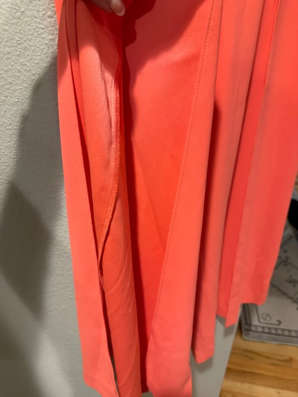 Trina Turk Esplande Wide Leg Cropped Crepe Pant Coral Size 12 NWT
